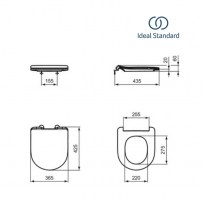 MEDIDAS ASIENTO y TAPA INODORO EUROVIT IDEAL STANDARD